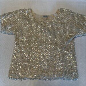 Vintage 1950's Darby Imports Beaded Top - Size 36